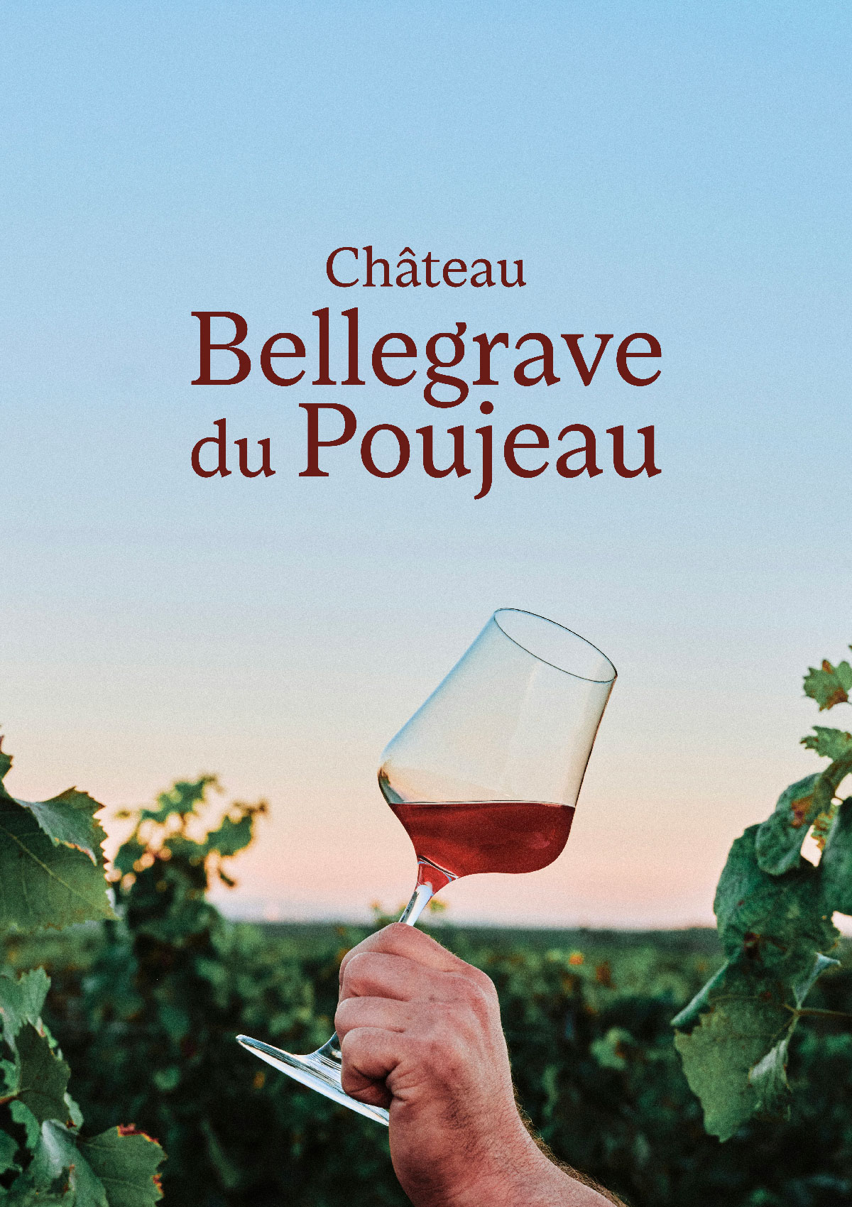 Château Bellegrave du Poujeau : Logo par Studio Malto, agence de branding à Bordeaux